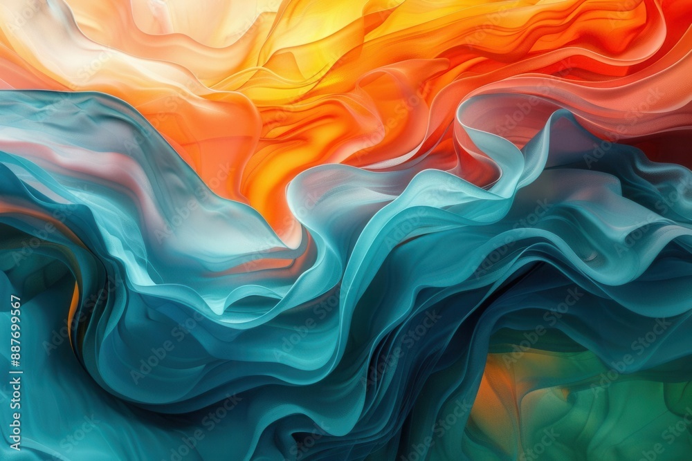 Abstract wallpaper 4K colorful design dynamic shapes and textures, vibrant shades of teal and orange, high resolution smooth color gradient Abstract wallpaper 4K colorful design dynamic shapes and textures, vibrant shades of teal and orange, high resolution smooth color gradient
