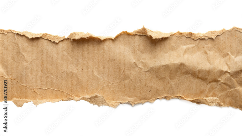 Fototapeta premium Torn ripper paper sheet Texture isolated on transparent background