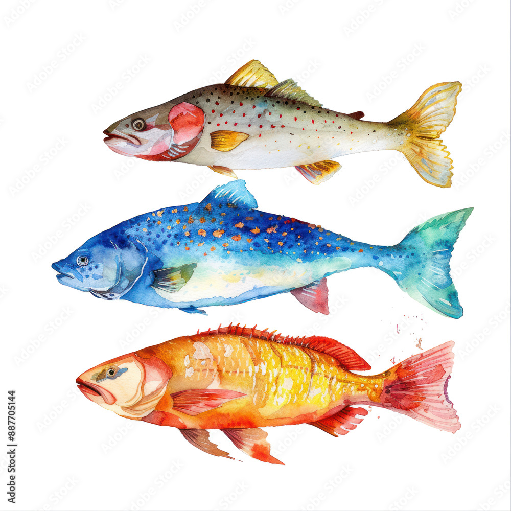 Fisheries watercolor illustration isolated on transparent. png file for art work, posters, posters, cards, holiday decor.
Fisheries watercolor illustration isolated on transparent. png file for art work, posters, posters, cards, holiday decor.