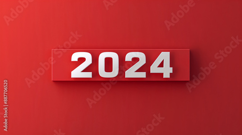 a red rectangular sign with white numbers