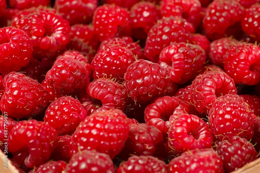 Beautiful, ripe, red raspberries close-up. Fresh berries.. Beautiful simple AI generated image in 4K, unique. Beautiful, ripe, red raspberries close-up. Fresh berries.. Beautiful simple AI generated image in 4K, unique.