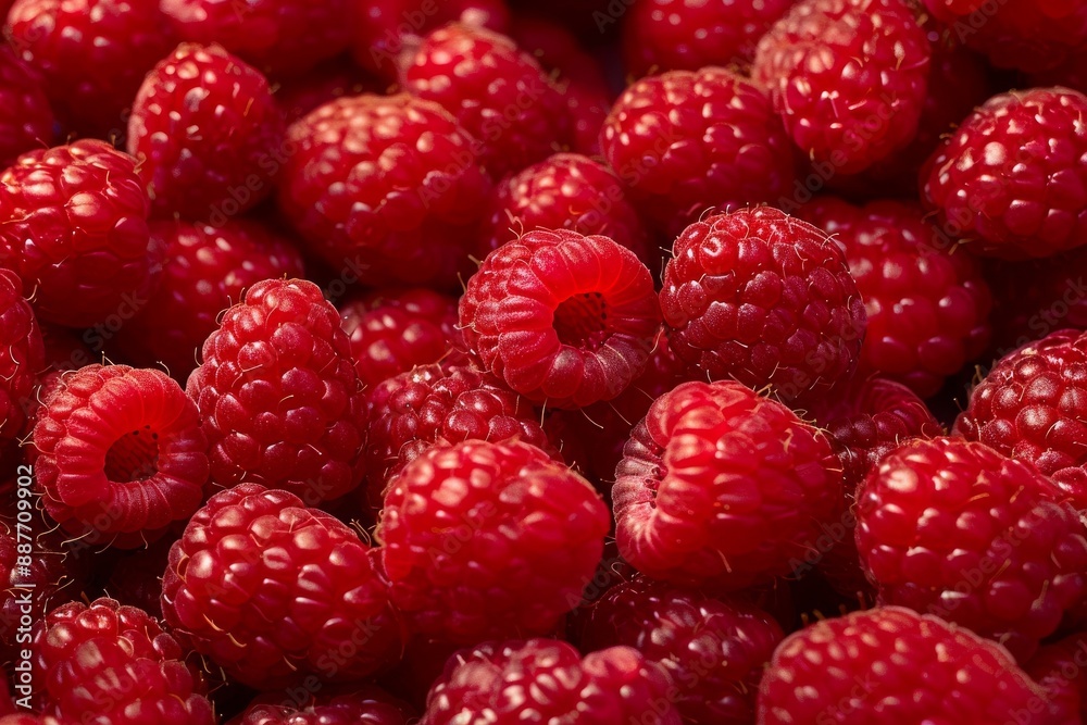 Raspberry background. Red ripe raspberries close-up. Red berry. Beautiful simple AI generated image in 4K, unique. Raspberry background. Red ripe raspberries close-up. Red berry. Beautiful simple AI generated image in 4K, unique.