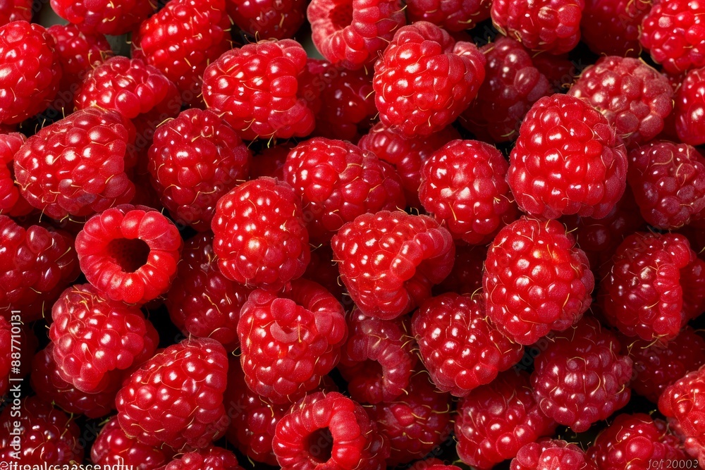Beautiful, ripe, red raspberries close-up. Fresh berries.. Beautiful simple AI generated image in 4K, unique. Beautiful, ripe, red raspberries close-up. Fresh berries.. Beautiful simple AI generated image in 4K, unique.
