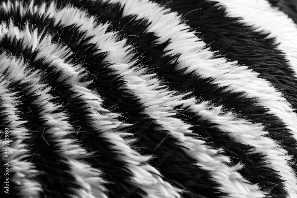 A black and white zebra skin pattern with the texture of real fur, perfect for creating animal print patterns or backgrounds in design projects. A black and white zebra skin pattern with the texture of real fur, perfect for creating animal print patterns or backgrounds in design projects.