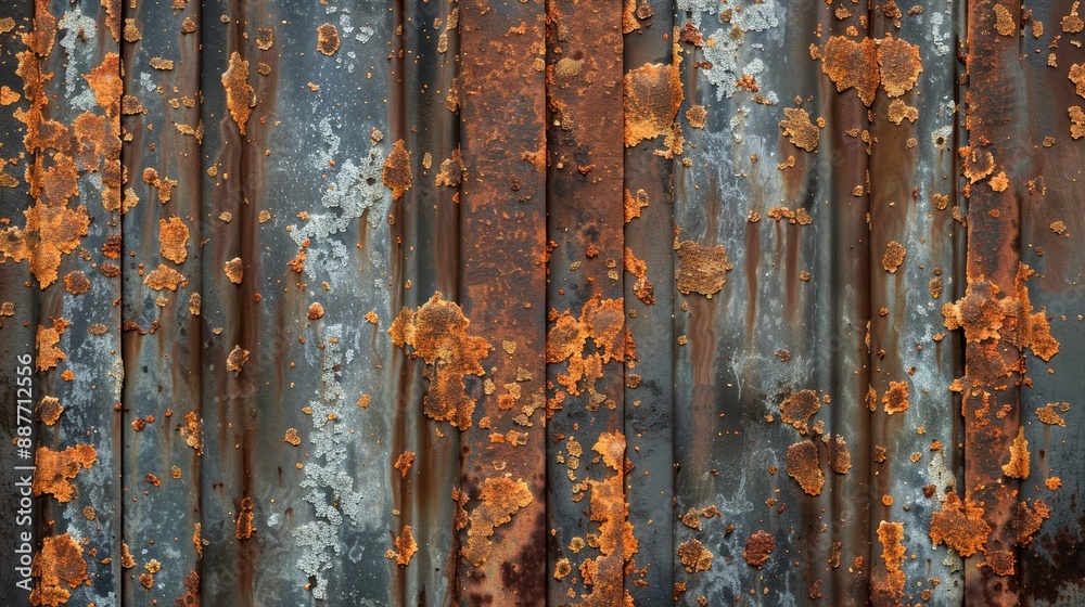Texture of aged metal sheet with rust corroding Texture of aged metal sheet with rust corroding