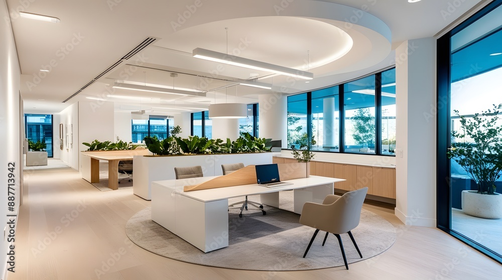 Modern Office Space: Minimalistic Design in Natural Light Modern Office Space: Minimalistic Design in Natural Light