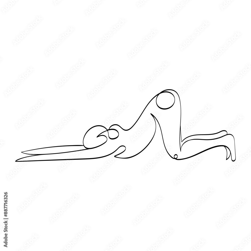 Yoga pose - Anahatasana, one line style yoga asana. Yoga, Pilates. Girl and sport. Ideal for designs related to fitness, health, meditation and healthy living. Yoga pose - Anahatasana, one line style yoga asana. Yoga, Pilates. Girl and sport. Ideal for designs related to fitness, health, meditation and healthy living.
