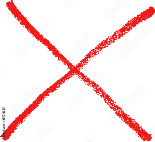 Bild auf Leinwand Red cross mark