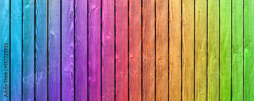 Regenbogenfarben  auf einem Holzhintergrund