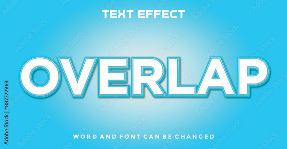 Overlap editable text effect Overlap editable text effect