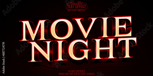 Horror editable text effect, customizable movie and scary 3d font style