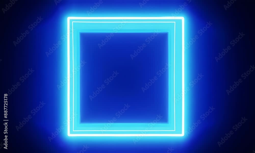 blue neon light effect frame movement animation, generated ai blue neon light effect frame movement animation, generated ai