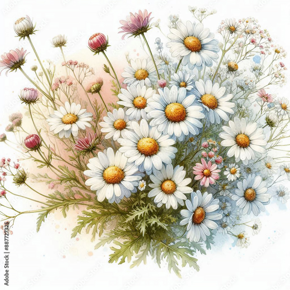 Fototapeta premium bouquet of daisies