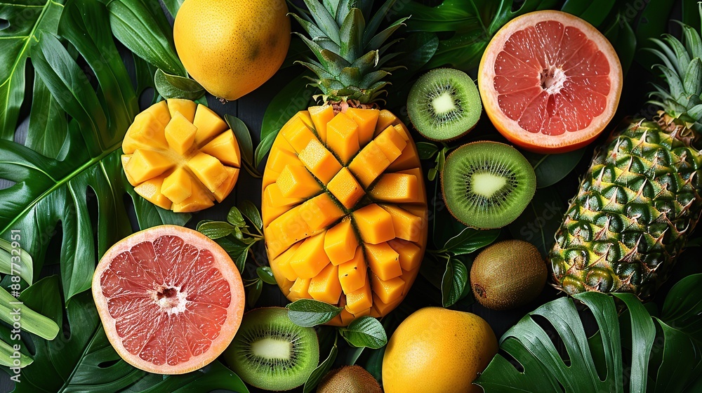 Tropical Fruit Still Life Tropical Fruit Still Life