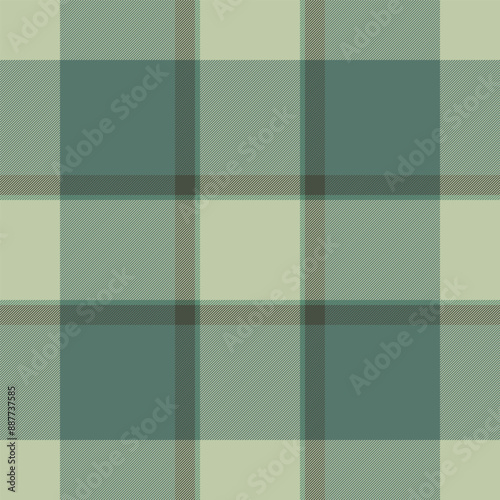 Straight vector texture plaid, duvet cover check tartan pattern. French seamless fabric background textile in pastel and green colors.