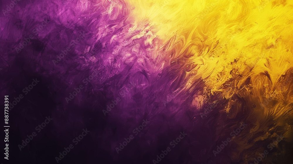 Wallpaper or web banner background, grunge gradient from yellow to violet, grainy texture effect. Generative AI Wallpaper or web banner background, grunge gradient from yellow to violet, grainy texture effect. Generative AI