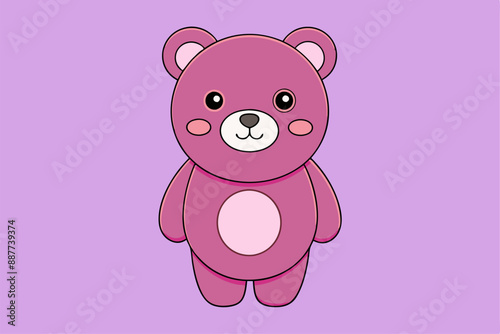 Adorable Bear Vector Graphic For Web And Print , Premium Bear Illustration For All Creative Projects. This premium bear illustration features a cute and playful design perfect for print materials. 