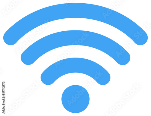 WIFI symbol icon vector illustration isolated on white background.