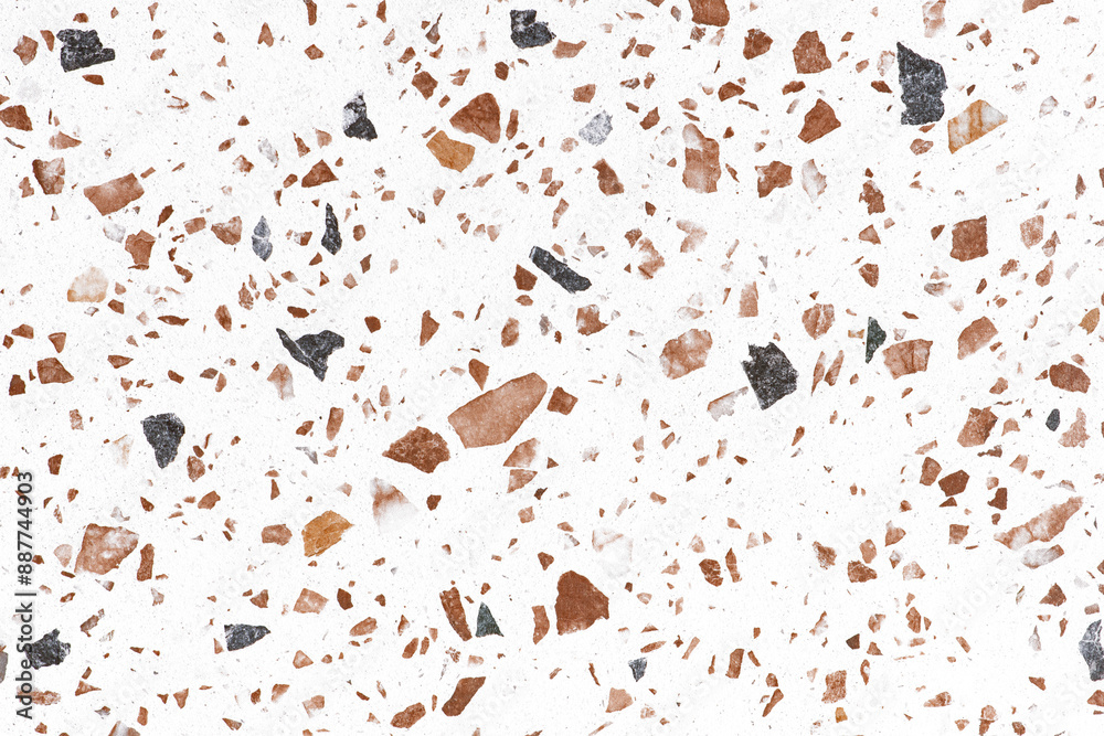 Terrazzo texture png, transparent background design