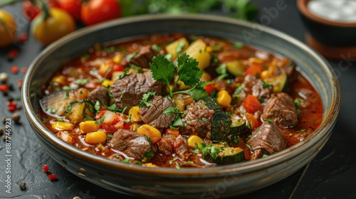 beef and vegetables, Mexican food