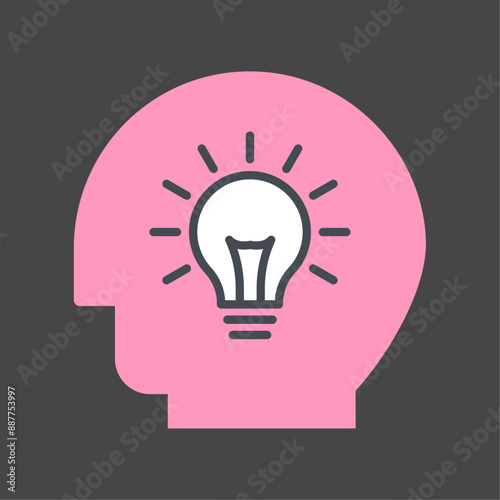 Logical thinking icon vector  illustration.