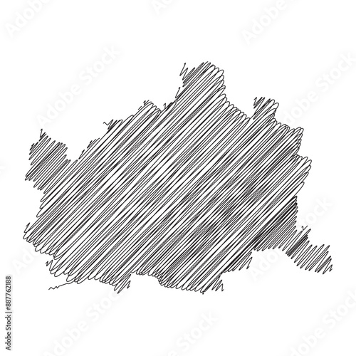Photography Vienna Austria states thread map line vector illustration