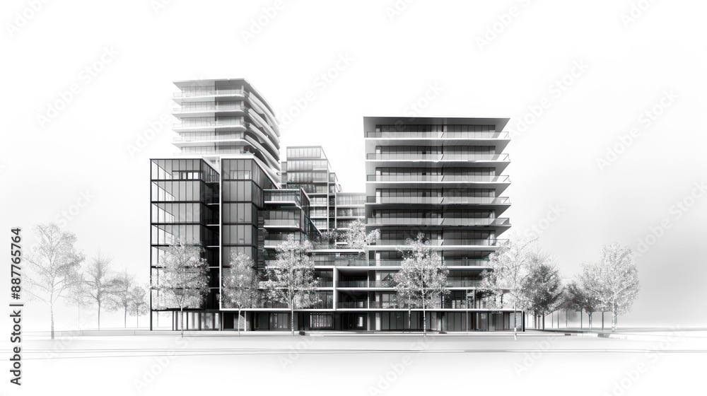 Fototapeta premium Modern Architecture Design Concept