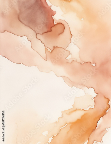 old paper texture - abstract light brown splashes background - Generative AI