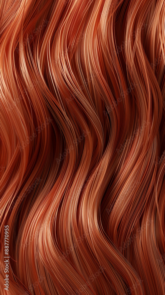 Fototapeta premium High detailed close-up photo of a colorful curls of hair. Hair dyeing in a beauty salon