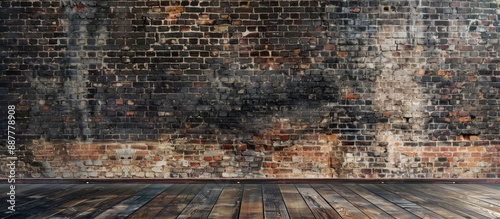 Vintage brick wall providin...