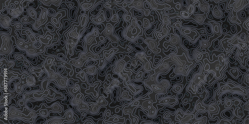 Abstract topography map, topology line map, geographic abstract grid vector background. 