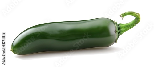 Green Jalapeno pepper isola...
