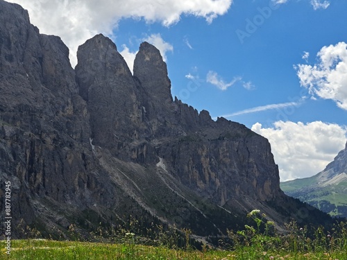 Peaks of mountains