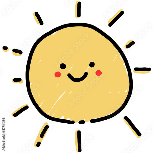 cartoon sun character photo