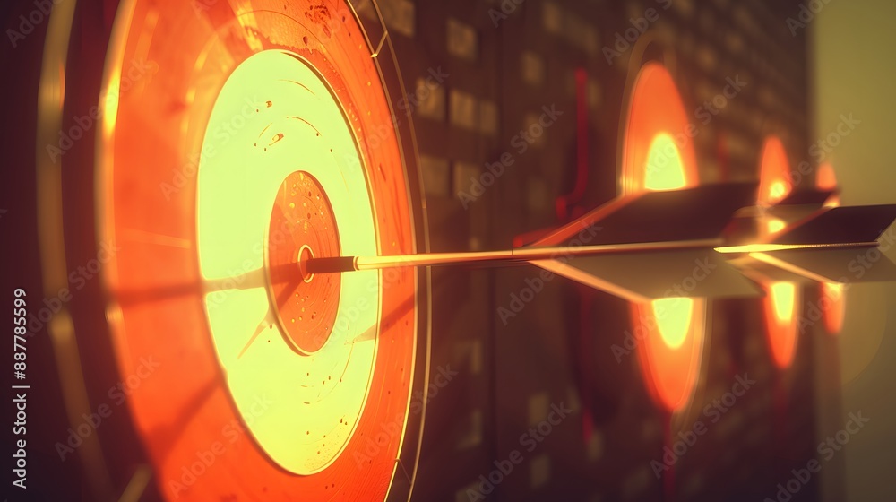 Success An arrow hitting the target perfectly , bullseye, accurate, achievement, goal, precision, successful Success An arrow hitting the target perfectly , bullseye, accurate, achievement, goal, precision, successful