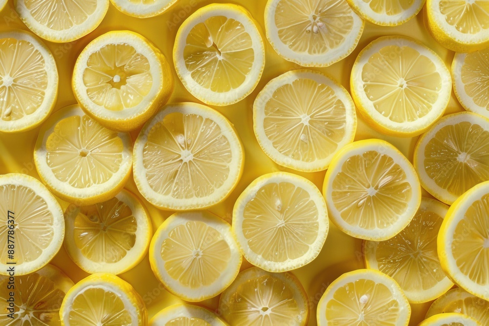 Lemon Slices Background at Daylight Lemon Slices Background at Daylight