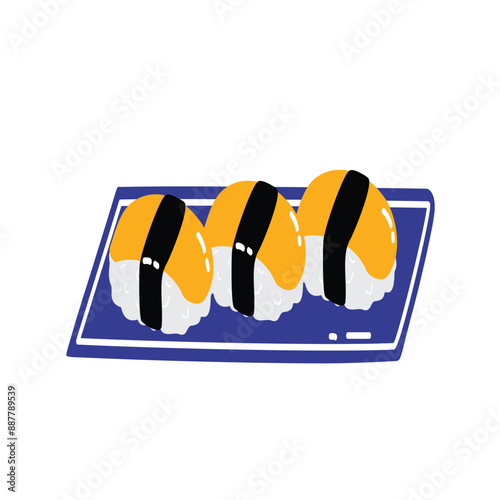 Japanese Food Set tamago sushi