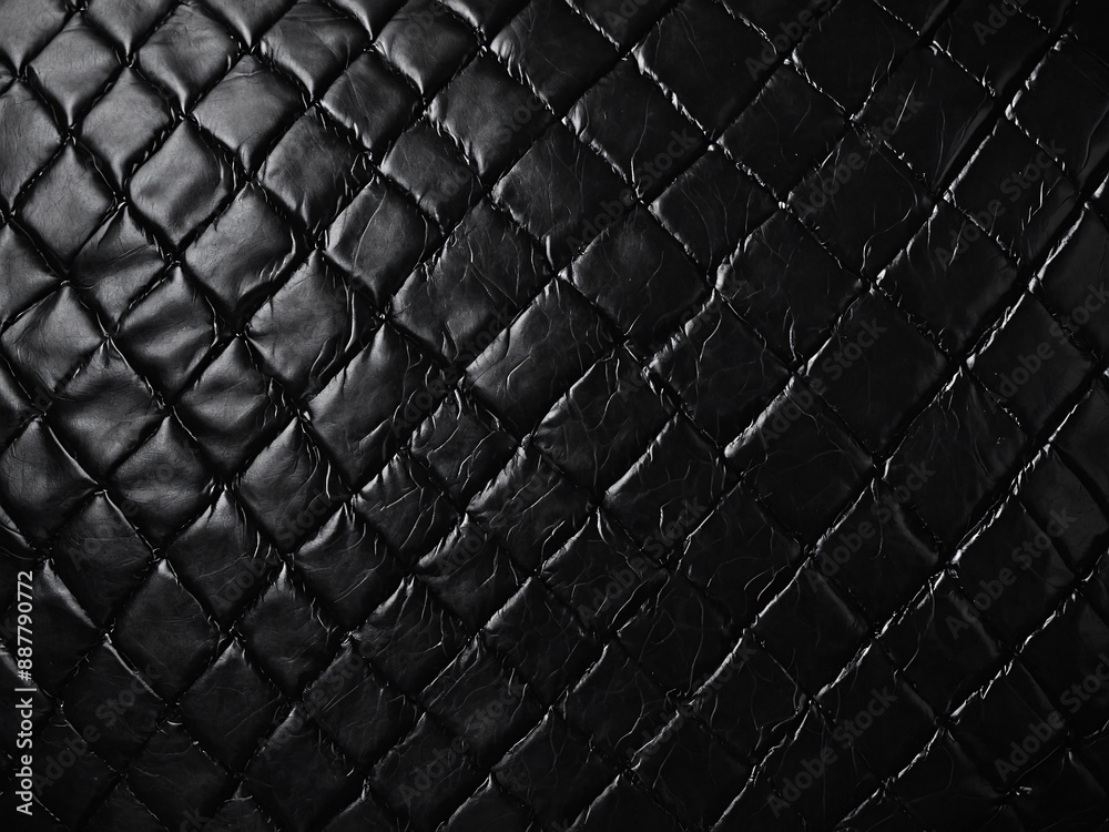 Textured black leather for a sophisticated look Textured black leather for a sophisticated look