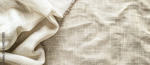 Fabric mockup with cream ab...