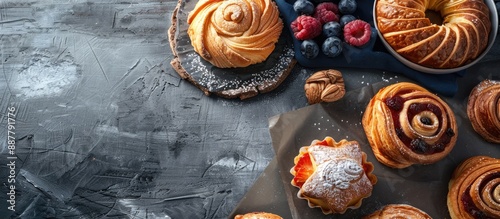 Cooking pastries showcased ...