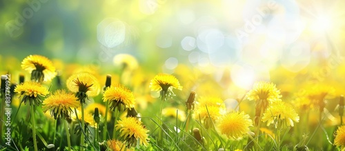 A scenic spring meadow feat...