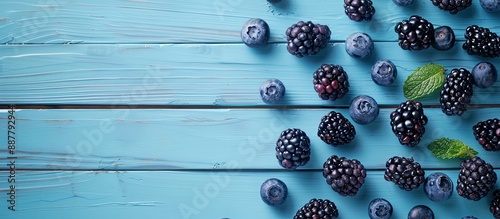 Blueberries and blackberrie...