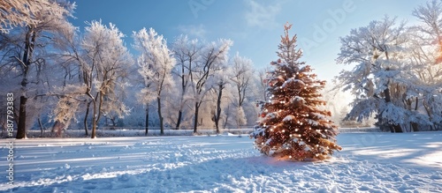 Winter scenery with a Chris...