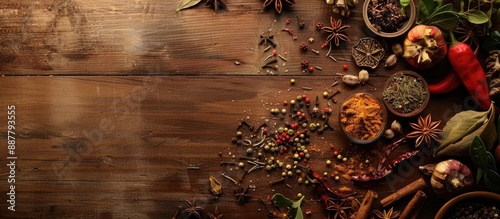 A rustic wooden table adorn...
