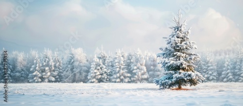 Winter scenery with a Chris...