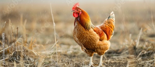 A detailed view of a chicke...