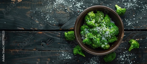 An aerial view of a bowl of...