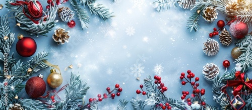 Winter season festive backg...