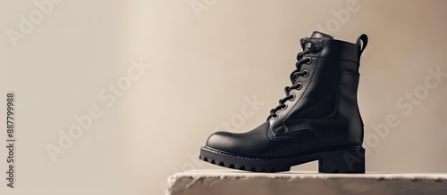 Chic dark gray lace up wome...