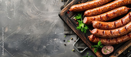 Close up of boiled sausages...